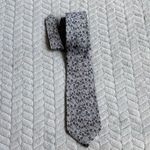 Disney Gray Mickey Mouse Patterned Tie 100%Silk